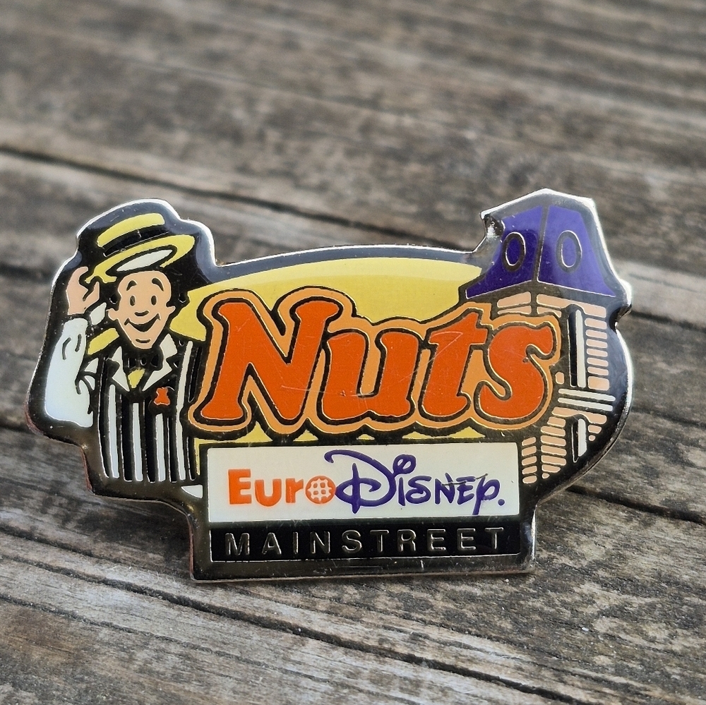 Euro Disney "Nuts" Enamel Pin Main Street Read Listing For Better Price - Picture 7 of 17